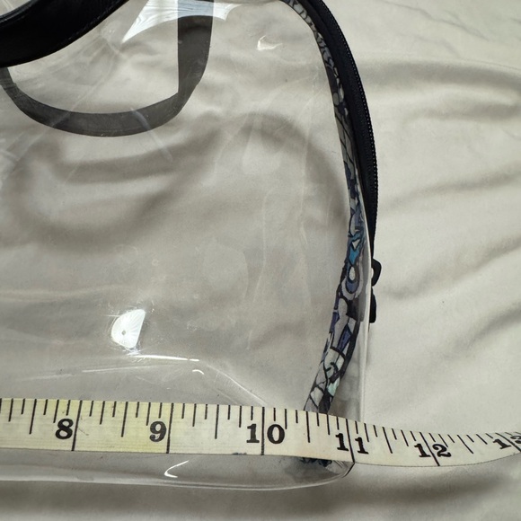 Vera Bradley - Clear Travel Tote with Black Trim and Printed Handles - Picture 5 of 5